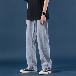 ภาพขนาดย่อของภาพหน้าปกสินค้ากางเกงยีนส์ขายาวผู้ชาย กางเกงทรงกระบอก สไตล์วินเทจ จากร้าน freedomboy บน Shopee