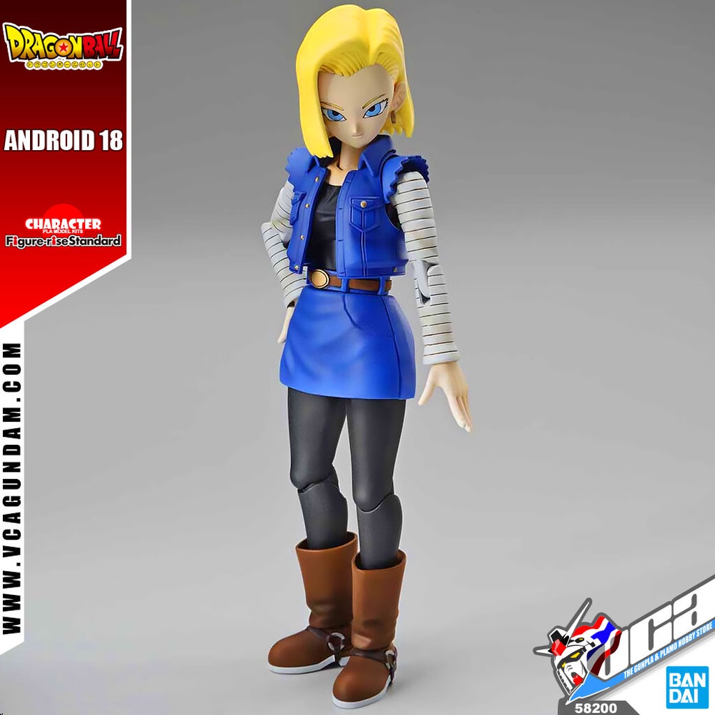 BANDAI FIGURE-RISE STANDARD ANDROID 18 FIGURE RISE ดราก้อนบอล พลาสติก ...