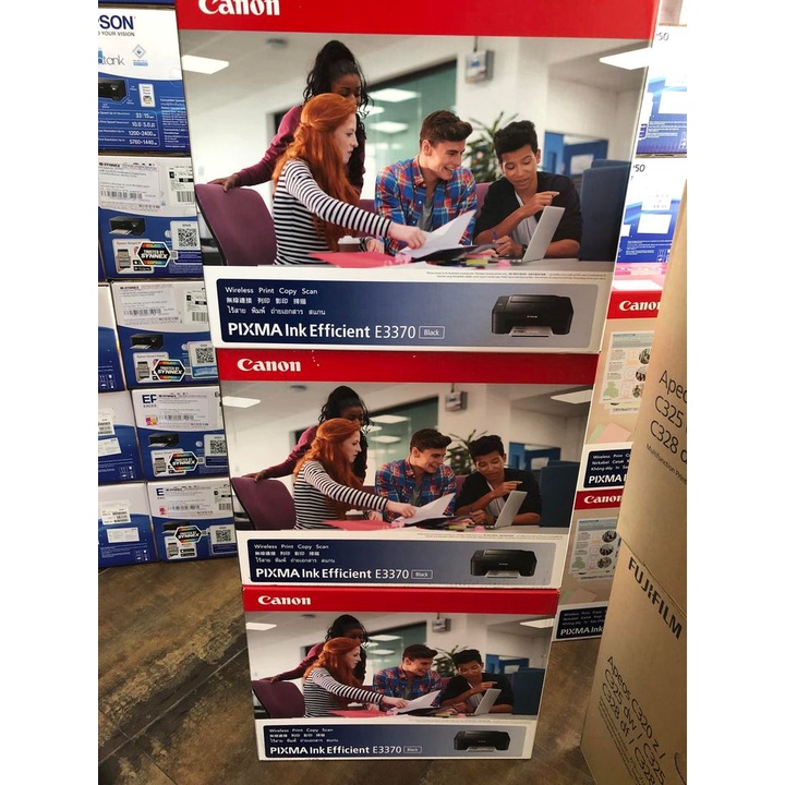 Printer Canon PIXMA E3370 Print/ Scan/ Copy with WiFi | Shopee Thailand