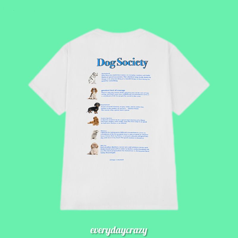 8693-เสื้อยืดสีเทาเข้ม-สีขาว-ลายสุนัข-dog-society-ผ้าคอตตอน-100