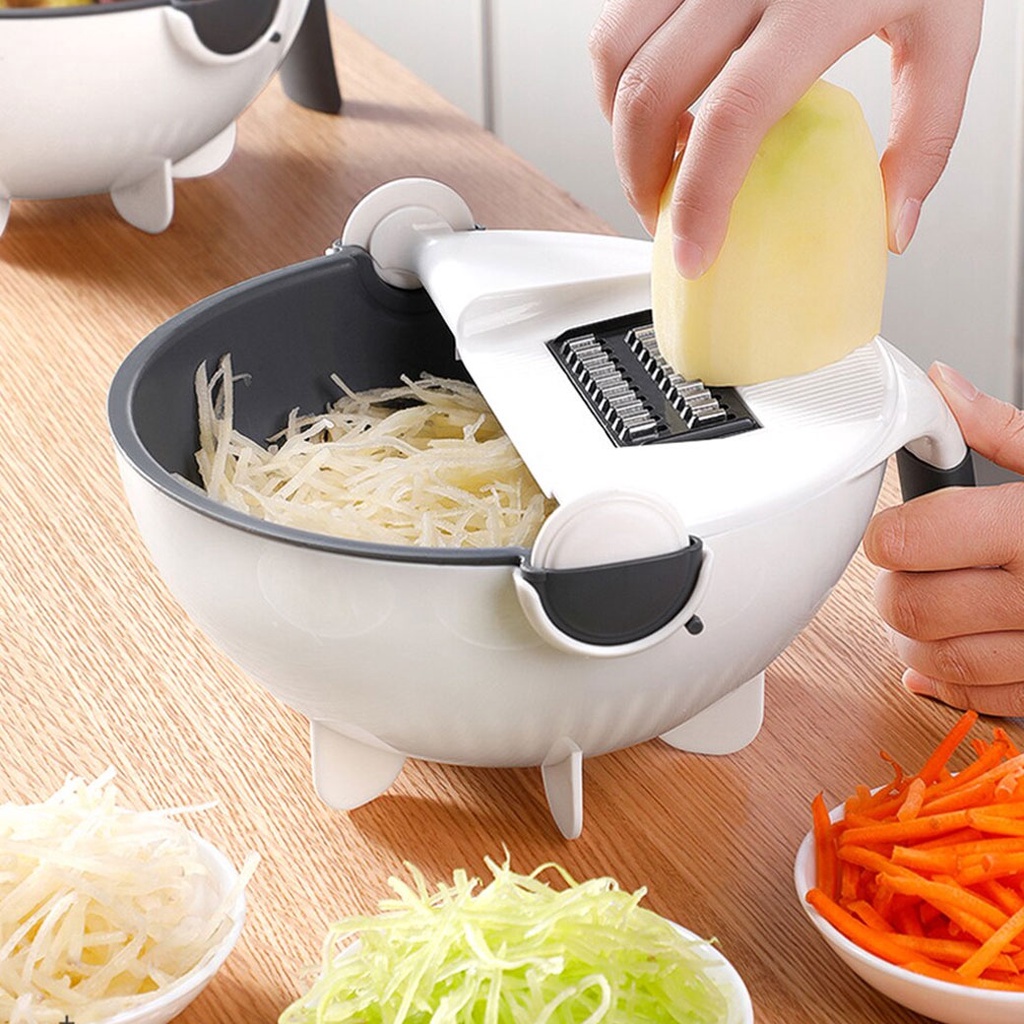 ตะกร้าหั่นผัก-เปลี่ยนใบมีดได้-สามารถล้างผักได้-เครื่องหั่นผัก-ที่หั่นผัก-หั่นผัก-เครื่องสไลด์ผัก-ที่สไลด์ผัก