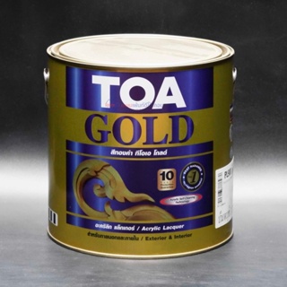 TOA ทีโอเอ สีทอง ทีโอเอ โกลด์ สีทองคำสูตรอะคริลิกแล็กเกอร์ TOA Gold Acrylic Lacquer Paint (GL444 )3.785L.อย่างดีราคาถูก