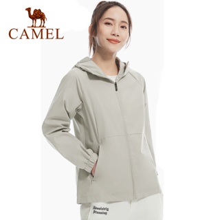 Camel เสื้อแจ็กเก็ต เสื้อกีฬา ลําลอง กันฝน สําหรับผู้หญิง