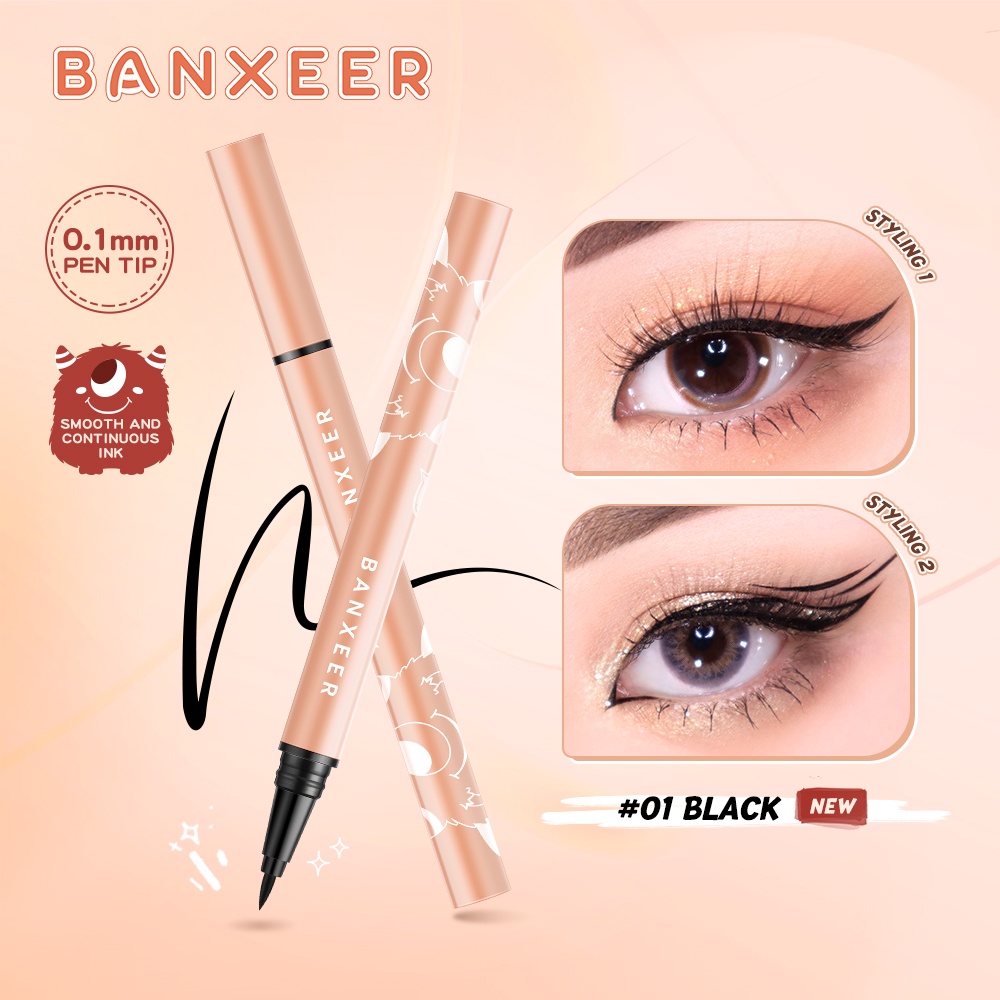 banxeer-eyeliner-pen-อายลายเนอร์-ปากกาอายไลเนอร์แบบน้ำ-กันน้ํา-แห้งเร็ว-black