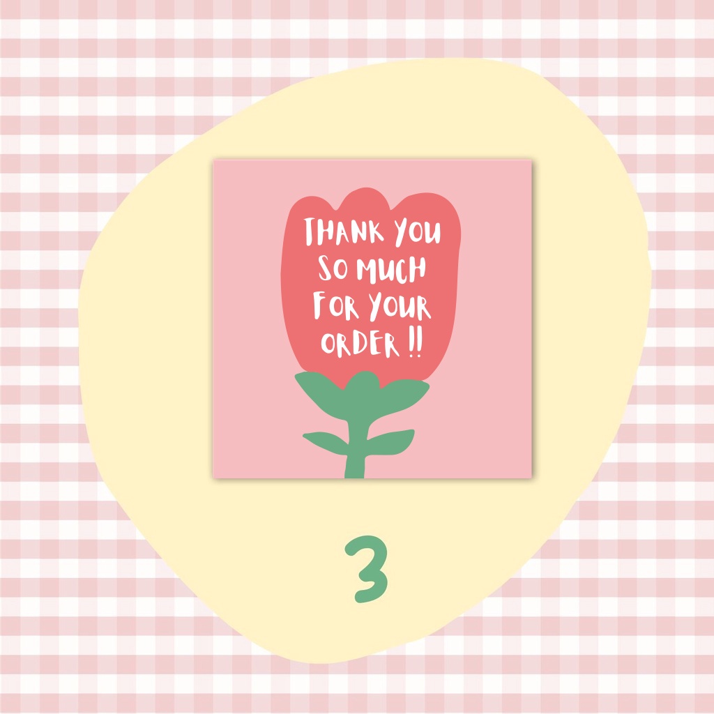 ภาพสินค้าการ์ดของขวัญ ทรงสี่เหลี่ยม ลายดอกไม้น่ารัก Thank You สําหรับตกแต่ง 50 ชิ้น ต่อแพ็ค จากร้าน fengchuang.th บน Shopee ภาพที่ 4