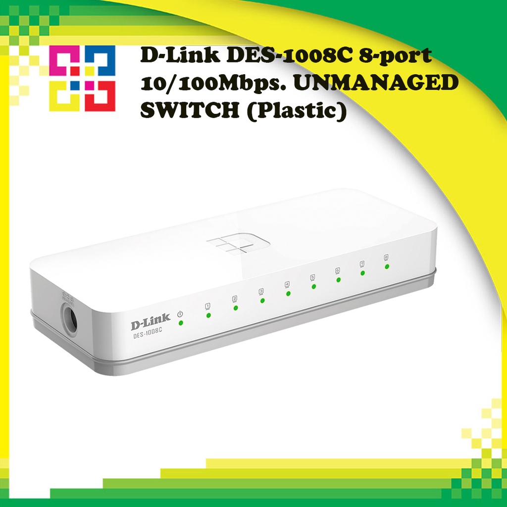 d-link-des-1008c-8-port-10-100mbps-unmanaged-switch-plastic