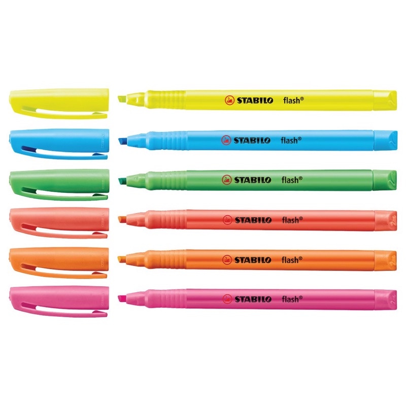 ปากกาเน้นข้อความ-stabilo-flash-set-6-ด้าม