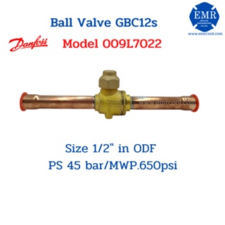 DANFOSS DANFOSS Shut-off ball valve GBC 12 S, 1/2 (009L7022)