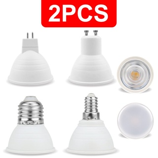 2PCS GU10หลอดไฟ LED MR16โคมไฟ E27 Spotlight หลอดไฟ E14 GU5.3 220V-240V 24/120องศา Energy ประหยัดพลังงานไฟตกแต่งภายในจุด ถ้วย