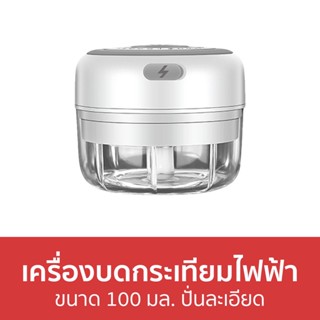 เครื่องบดกระเทียมไฟฟ้า ขนาด 100 มล. ปั่นละเอียด - เครื่องบดกระเทียม ที่ปั่นพริกกระเทียม เครื่องบดพริก