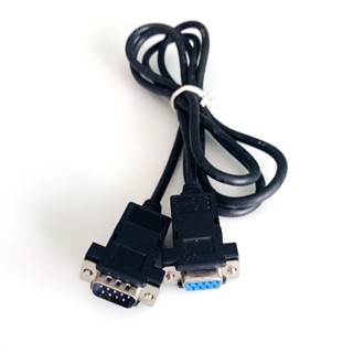 สายสีดำ Serial RS232 DB9-Pin Female to Male ยาว1.5M