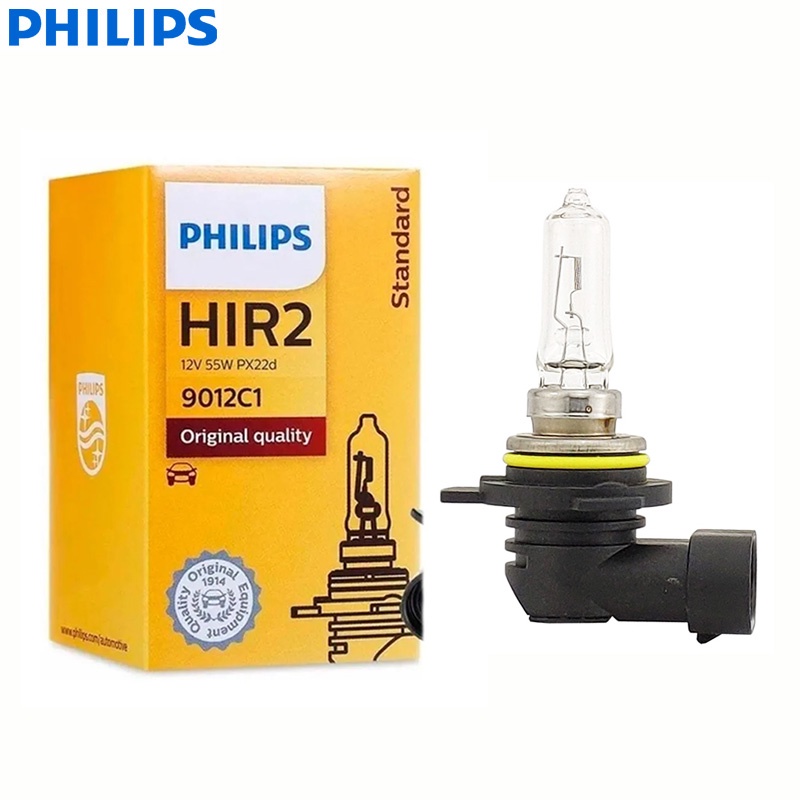 Philips 9012 HIR2 12V 55W PX22d Standard Auto Headlight Halogen DRL Car ...