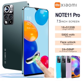 ภาพหน้าปกสินค้าโทรศัพท์ Xiaomi Note11 Pro โทรศัพท์มือถือ 16+512G 7.5นิ้วHD โทรศัพท์มือถือหน้าจอใหญ่ Android โทรศัพท์ รองรับแอพธนาคาร ที่เกี่ยวข้อง