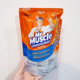 พร้อมส่ง !! รีฟิลน้ำยาทำความสะอาดห้องน้ำ MR.MUSCLE 400 มล. ทำความสะอาดห้องน้ำ 3อิน1 แบบเติม