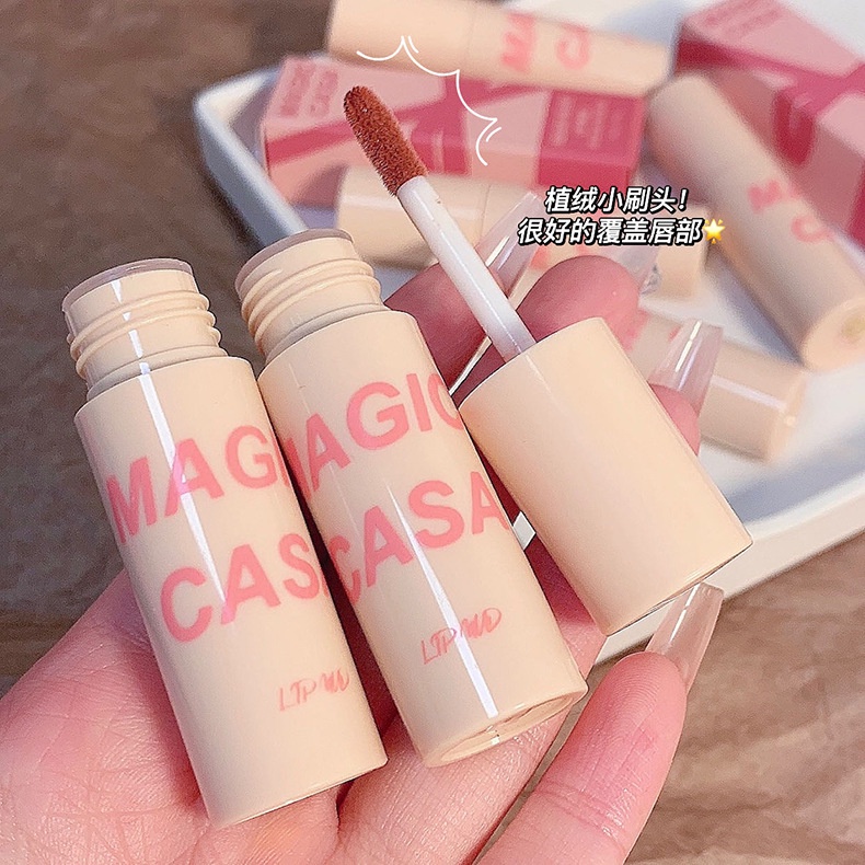 magic-casa-ลิปสติก-mousse-velvet-lip-mud-เนื้อกำมะหยี่ด้าน-ให้ความชุ่มชื้น-ติดทนนาน