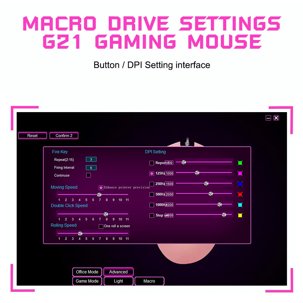 มาใหม่-ส่งเร็ว-oker-g21-galaxy-pink-gaming-macro-mouse-rgb-เมาส์-มาโคร-เมาส์เกมมิ่ง-สีชมพู-dm-21