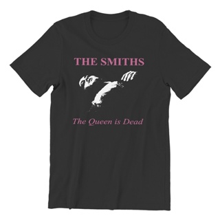 เสื้อยืด ผู้ชายเสื้อยืด The Smiths The Queen is Dead Cool Pure Cotton Tees เสื้อยืดแขนสั้นเสื้อยืดคอกลมเสื้อผ้าดั้งเดิม