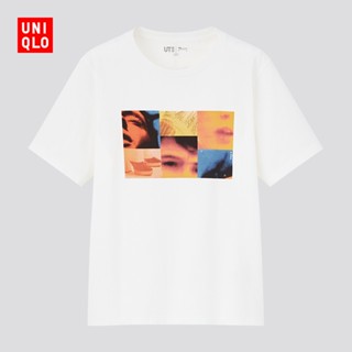 เสื้อคู่วินเทจ เสื้อยืดสีขาว Uniqlo เสื้อยืดสตรีแขนสั้นพิมพ์ลาย Troye Sivan (Ut) เสื้อตราหานคู่ Tee