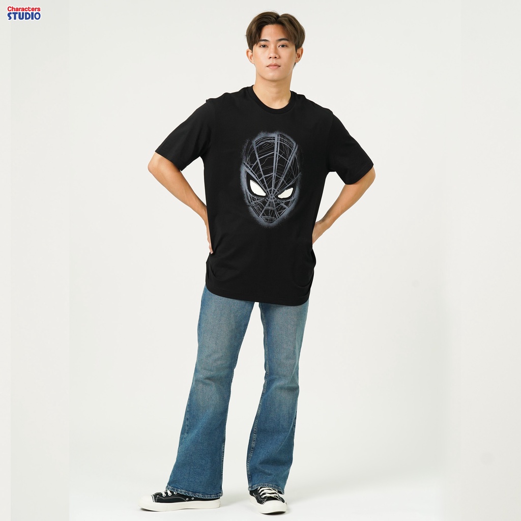 ภาพหน้าปกสินค้าMarvel Men Spider-Man Ghost Glow In The Dark T-Shirt - เสื้อยืดผู้ชายลายสไปเดอร์แมน เทคนิคเรืองแสงในที่มืด สินค้าลิขสิทธ์แท้100% characters studio จากร้าน charactersstudio บน Shopee