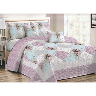 Bedspread ผ้าคลุมเตียง ขนาด7ฟุต (200*230) ปลอกหมอน2ใบ