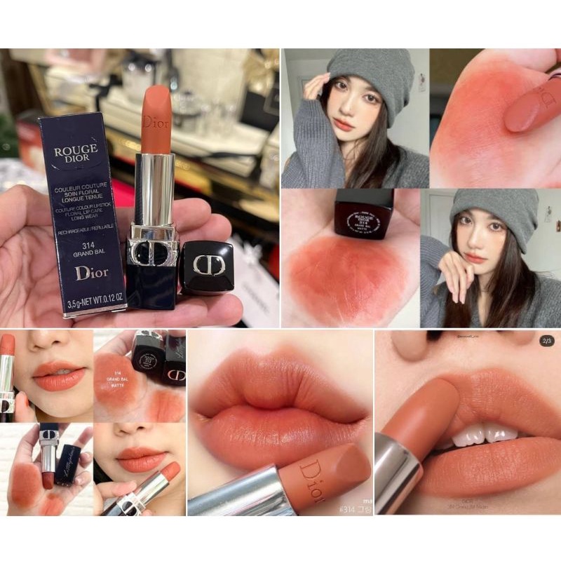 แท้-dior-rouge-สีลิมิเตด-spring-collection-2021-สี-314-ไซส์จริง