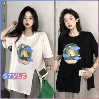 STYLE 🔥พร้อมส่ง🔥 2368* เสื้อผ้าสาวอวบ oversize ผญแฟชั่น คอกลม เสื้อโอเวอรไซส์ เสื้อแฟชั่น แขนสั้น