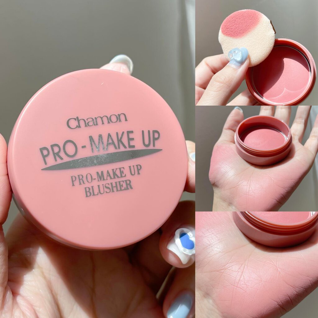 ราคาต่อตลับ ปัดแก้มชามอน CHAMON PRO MAKE UP บลัชออนปัดแก้มเนื้อแมท โทน ...