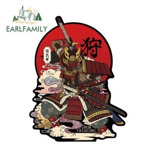Earlfamily สติกเกอร์ไวนิล ลายการ์ตูนอนิเมะ SAMURAI CHAMPLOO DIGITAL ART ขนาด 13 ซม. x 10.2 ซม. สําหรับติดตกแต่งหน้าต่างรถยนต์