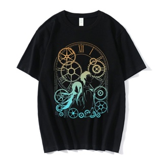 เสื้อยืดพิมพ์ลายแฟชั่น เสื้อยืดแขนสั้น ผ้าฝ้าย พิมพ์ลายการ์ตูนอนิเมะ Steins Gate Rintarou Okabe ขนาดใหญ่ แฟชั่นสําหรับผู