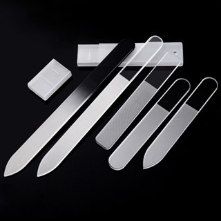 1PC Nail File Buffing Transparent Sanding Polishing Durable Nano Glass File Manicure Professional Nail Art Tools 5 Sizes