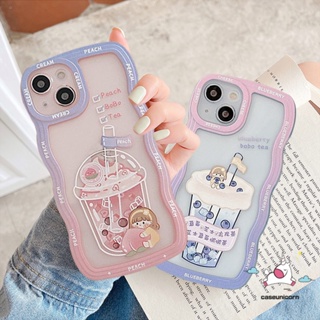 เคสโทรศัพท์มือถือ แบบนิ่ม ลายชานมไข่มุก สําหรับ Redmi 10C 12C 10 9T 9A 10A 9 9C NFC POCO M3 X3 Pro NFC Redmi Note 10 11 10s 9pro 9s 11pro+ 9 8 Note 11s Note 10 Pro Max Mi 11T Pro ฝาครอบขอบหยัก