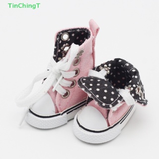 สินค้า [TinChingT] Doll Accessories 5cm High Top Canvas Sneakers Casual Shoes for 1/6 BJD Dolls [NEW]