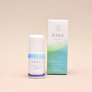 Raks Natural Magnesium Oil Roll On Active Recovery 50ml น้ำมัน นวดสปา นวดตัว จากธรรมชาติ รูปแบบลูกกลิ้ง