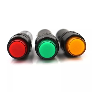 LED pilot AC/DC 10mm แลมป์ Pilot lamp LED 10mm ไพล็อตแลมป์ ขนาด 10มิล 12VDC 24VDC 220VAC