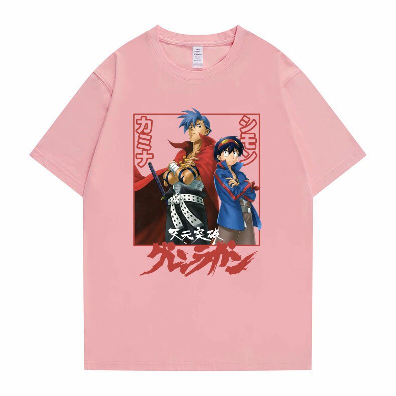 เสื้อเชิ้ตชาย-อะนิเมะญี่ปุ่น-tengen-toppa-gurren-lagann-ไซมอนคามิน่าพิมพ์กราฟิก-tshirt-summer-tees-ผู้ชายผู้หญิงแฟชั่นมั