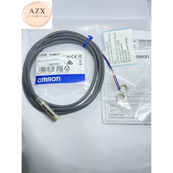 พร้อมส่ง-e2e-x4md1-sensor-เซ็นเซอร์-proximity-8m-2สาย-ชนิดno-ใช้ไฟ12-24vdc-omronส่งของทุกวัน