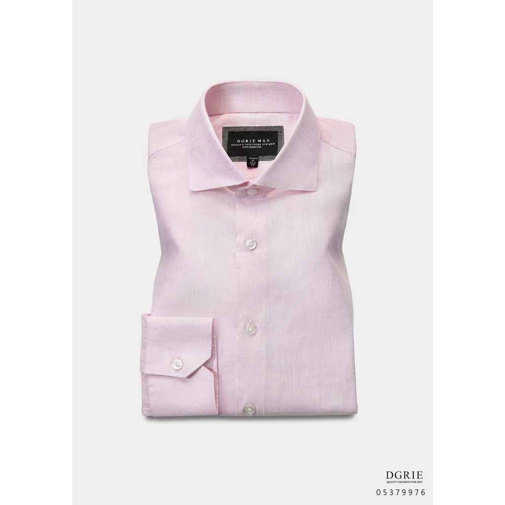 dgrie-light-pink-irish-linen-shirt-เสื้อเชิ้ตลินินสีชมพู