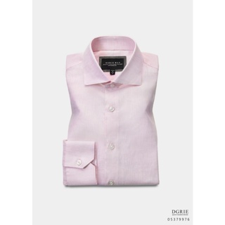 DGRIE Light Pink Irish Linen Shirt-เสื้อเชิ้ตลินินสีชมพู