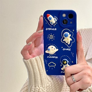 เคสโทรศัพท์มือถือ ลายการ์ตูนนักบินอวกาศ 3 มิติ สําหรับ Samsung Galaxy A72 A52 A52S A73 A33 A53 A13 A71 A51 A31 A11 A21S A50 A50S A30S A20 A30 A32 A22 A12 A20S