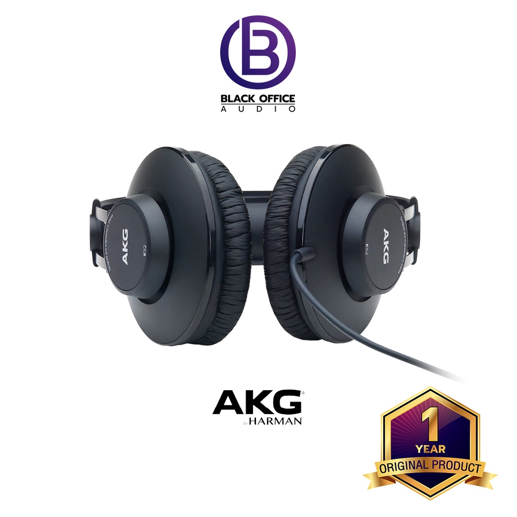 akg-k52-หูฟังมอนิเตอร์-ทำเพลง-บันทึกเสียง-โฮมสตูดิโอ-headphone-monitor-blackofficeaudio