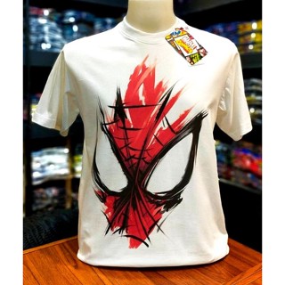 เสื้อMarvel ลายSpiderman สีขาว (mvx-021)