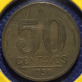 No.3665205 ปี1950 BRAZIL บราซิล 50 CENTAVOS เหรียญสะสม เหรียญต่างประเทศ เหรียญเก่า หายาก ราคาถูก