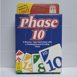 บอร์ดเกม การ์ดเกม Phase 10 มี 108 ใบ