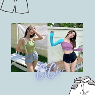 CiCi(NO.0538)Denim Short✨ กางเกงยีนส์ขาสั้นดีเทลชายไม่เท่ากัน ทรงแซ่บเซกซี่ปังสุดๆ