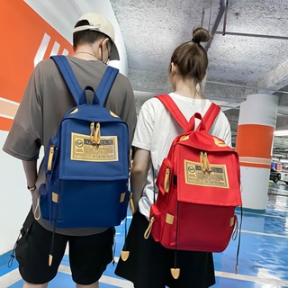 กระเป๋าเป้สะพายหลังกระเป๋านักเรียนคู่รักกระเป๋าเป้สะพายหลังเดินทางความจุขนาดใหญ่สไตล์ ins เกาหลีและญี่ปุ่นน้ำหนักเบา