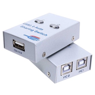 2 Port Auto USB 2.0 Selector Switch Printer Flash Driver  Control (ออโต้)