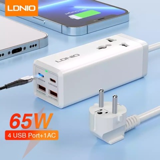LDNIO SC1418 2500วัตต์เดสก์ท็อปพาวเวอร์สตริป2 USB-C และ2 USB-A 65วัตต์พลังงานสูงสนับสนุนสากลท่องเที่ยว Usb Power Socket