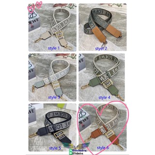 embroidered adjustable shoulder bag strap leather bag accessory charm
