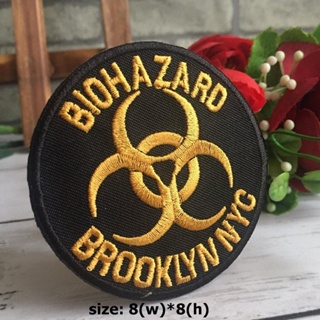 Biohazard ตัวรีดติดเสื้อ อาร์มรีด อาร์มปัก ตกแต่งเสื้อผ้า หมวก กระเป๋า แจ๊คเก็ตยีนส์ Badge Embroidered Iron on Patch 4
