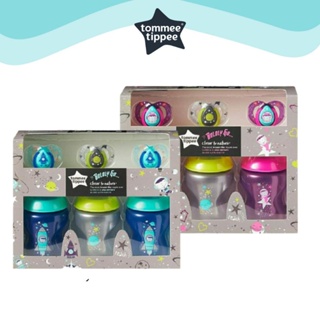 TommeeTippee CTN Boldly go baby bottles and soother set 3pk Boy/girl